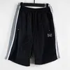 AWGE Needles Rocky Shorts Hip Hop 1:1 High Quality Butterfly Embroidery Shorts Japan Needles Trousers X0628