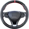 DIY Stitching Carbon Fiber Steering Wheel Cover för Honda Accord 10: e Generation Insight 2019-2021 Interiörtillbehör