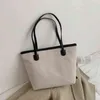 Shopping Bags Korean Fashion Tote Bag With Zipper Simple OL Style Shoulder Bag For Women 2020 New Hand Bag Woman Messenger Bags Bolsa Mujer 220310