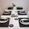 18Pcs/set Washable Felt Placemats Table Mats Glass Coasters Cutlery Bags Set Insulation Pads Absorbent Non-slip Mat WXV 210817