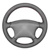 Black PU Faux Leather Steering Wheel Cover for Xsara Picasso 2001-2010 Berlingo 2003-2008 C5 2001-2006 Partner
