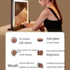 Espelhos Espelho Makeup Desktop LED com molho leve Preenchimento de carregamento Grande cosmético