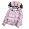 Women's Down & Parkas Women Bubble Crop Parka Coats Puff Ladies Fur Plus Size Customized Winter Bomber Puffer Jackets
