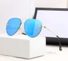 Lunettes de soleil pour hommes et femmes Style d'été 2201 Anti-Ultraviolet Rétro Plaque Pilote Plein cadre Mode Boîte aléatoire