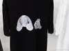 21SS PA Beyaz Tişört Marka Tasarımcısı Melekler Tişört Giyim Sprey Mektubu Kısa Bahar Yaz Gelgit Erkekler ve Kadınlar Tee Top Angel Bear Tshirt