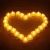 12/24/48st Flameless Led Tealight Tea Candles Bröllopsljus Romantiska ljus för födelsedagsfest bröllopsdekorationer