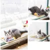 Cat Bed Hammock For Cats Lovely Breathable Lounger Installed Window Beds Cat's House Suction Cup Wall Mount Kitten Supplies Rest 2101006