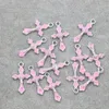 Enamel Crucifix Cross Jesus Charms Wisiors 200pcs partia 10 colors 14x22 5 mm mody biżuterii