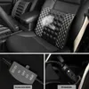 Housses de siège de voiture Massage taille soutien lombaire sécurité électrique coussin de dos orthèse ajustée librement PU cuir Automobiles