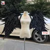 Böjbar svart djävul vinge kreativ studio bar födelsedagsfest deco rekvisita cosplay shoot tillbehör