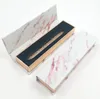 Novo design adesivo delineador caixa auto-adesivo cílios delineadores caixa de embalagem de mármore caixa de embalagem de dinheiro caixas de presentes