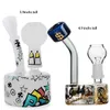 Haisahs Mini Oil Rigns Heady Szkło Bongs Rury wodne Palenie Bongs Bubbler