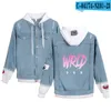 Denim jassen voor heren Juice Wrld Simple Leisure Denim Wear met capuchon Student Populaire stiksels Zwarte jassen Jas met capuchon 201127