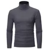 Höst Mode Ny Mens Tunna tröja Slim Fit Ungdom Stripe Strikkad Bottom Sweater Outdoor Casual Wear