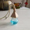 10color Diamond Car Perfume Bottle Pendant Empty Bottle Air Freshener Perfume Fragrance Diffuser Empty Glass Bottle Portable Pendant T2I52123