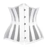 Bustiers Korsetten Sexy Underbust Corset Vrouwen Gothic Top Curve Shaper Ademend Afslanken Riem Taille Trainer Wit Black245e