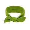 طفل الفتيات الأرنب الأذن رباطات مرونة bowknot hairbands الأطفال اكسسوارات للشعر الاطفال العمامة عقدة أغطية الرأس 12 ألوان KHA219