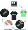 Glow in the Dark Heat Transfer Vinyl Sheets DIY Crafts 25*30cm Fluorescent Iron on HTV Film Press Printing 9.8*11.8 inch PU Couleur lumineuse pour chemises Autocollants décoratifs