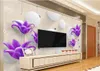 Simplicity Stereoscopic 3D Wallpaper Modern Children's Bedroom Murals Boys Kids Wall Stickers Home Decor