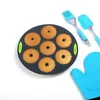 5pcs Silicone Bakeware Set Cake Mold Bread Baking Loaf Pan Toast Form Muffin Dishes Donut for Tray Tool Y200618