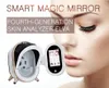 Analyseur de peau miroir magique multifonctionnel Analyseur de visage 3D Face Rides avec pad