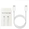 PD Cables Usb C Type USB-C Fast Charger Adapter Type-C Phone Data Cable For Samsung S10 S20 S21 S22 Huawei Xiaomi 11 12 13 Phones Quick Charging With Retail Package Box