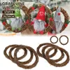 25/30cm Christmas Rattan Wreath Braided Wreath DIY Hand-Woven Grapevine Vines Wreaths Crafts for Wedding Halloween Holiday Decor Q0812