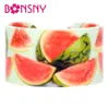 Bonsny Acrylic Novelty Watermelon Fruit Bangles Bracelets Fashion Craft Jewelry for Women Girls Ladies Teens Summer Gifts Bulk Q0719