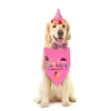 Dog Birthday Costume Products Three Piece Set Dogs Scarf Hat Collar Handkerchief Bow Tie Cap Party Supplies Pets Accessories