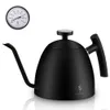 Coffee Kettle 1.5L 1.2L 1.0L Pour Over Coffee Tea Pot Kettle Drip Kettle Gooseneck Stainless with Thermometer Insulated Handle 210309