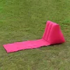 Tapis de plage matelas de camping coussin de chaise longue de plage avec oreiller gonflable chaise de plage pliable camping lit d'air de voyage Y0706
