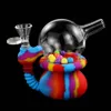 Wasserpfeifen Hoodle Design Silikon- und Glasschlauchverbindung Wasserpfeife Shisha Bong Dab Rig Rauchpfeifen