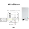 BEOK WLAN-/Nicht-WLAN-Raumheizungsthermostat, Temperaturregler für Gaskessel, wöchentlich programmierbar, BOT-313 210719