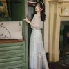 White Lace Long Dresses for Women Party Wedding Summer Off The Shoulder Elegant Maxi Woman Vestidos Birthday 210603