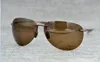 Luxury Designer Brand Designer Mcy Jim 421 sunglasses High Quality Polarized Rimless lens men women driving Sunglasses with case9691876
