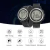 GPS heren digitale sport horloge met optische hartmonitor stappenteller calorieteller chronograaf 50m waterdicht