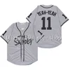 QQ88 55 Kenny Powers Bowers Eastbound and Down Mexican Charros Jersey Mens Movie Baseball Jersey Name and Number Blue White Green Size S-XXXL