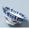 1PCS niebiesko-biała porcelanowa filiżanka herbaciana, ręcznie malowana szyszka, teacup, teacupy w stylu chińskim, akcesoria herbaty jlljeg