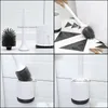 Bathroom Aessories Bath Home & Gardeth Aessory Set Toilet Brush Wall-Mounted Punch Cleaning Drop Delivery 2021 Ztft2