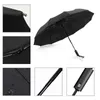 12K Résistant Au Vent 3 Parapluie Pliant Hommes Femmes Pluie Automatique Grands Parapluies D'affaires Portable Longue Poignée Parasol Paraguas 210721