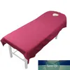 190cm Massage Table Couch Cover Face Hole Bed Sheet Protector Cosmetic Bed Beauty Sheet för Salon Spa Foot Care Store 6Colors