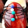Charm Bracelets Colorful Bracelet For Friendship Couples Volcanic Stone Bead Bangles Women Man Lucky Jewelry Adjustable