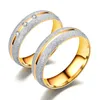 Hans hers par älskar smycken band Ringar rostfritt stål damer ring för kvinnor män gåva av kärlek storlekar 6 till 12