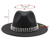 Inverno Mulheres Chapéus Ampla Brim Jazz Chapéus Cinto Festas Festas Formal Inverno Mulheres Fedora Chapéus Panamá Trilby Cowboy Branco Vermelho Sentido Chapéus