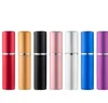 2022 5ml Portable Mini Aluminum Refillable Perfume Bottle With Spray Empty Makeup Containers With Atomizer