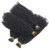Agua Curly Micro Link Extensiones para el cabello Visón Virginal Cutícula Alineada Color Natural Human Haisr I Extensión Extensión 100 Strands