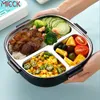 MICCK En Acier Inoxydable Pour Enfant Chauffé Déjeuner Accessoires De Cuisine Boîte À Bento Préparation De Repas Conteneur De Stockage De Nourriture Y200429