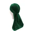 Enfants Enfants Solide Couleur Velours Long Headwrap Turban Caps Hip Hop Chapeaux Soins Des Cheveux Accessoires De Mode