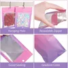 4 Color Smell Proof Bag Food Storage Clear Cute Mylar Bags Self seal Bags For Sample Jewelry Eyelash Gloss Halloween Christmas LX4410