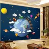 3d Modern Wallpaper Beautiful Earth Cartoon Train Children's Room Interior Decoration Home Decor Painting Mural Wallpapers Wall Papers